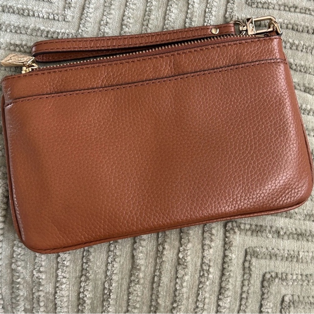 Michael Kors Tan Leather Wristlet - Picture 2 of 4